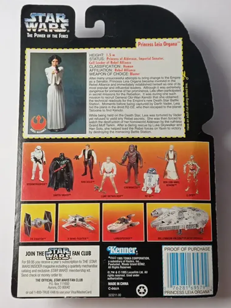 Princess Leia Organa 1995 Star Wars Kenner Power Of Force 5