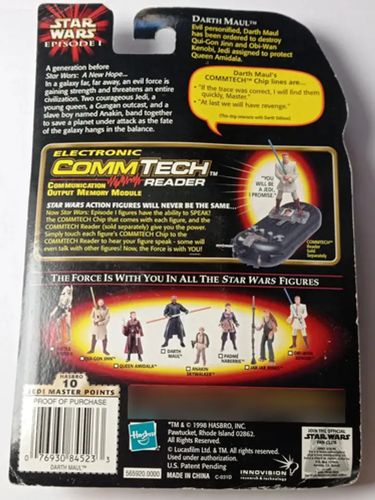 Darth Maul 1998 Star Wars Episode 1 Hasbro Commtech 5
