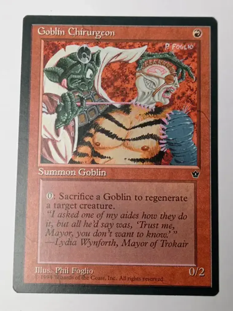 Carta Magic Goblin Chirurgeon [fallen Empires] Mtg Creature 1