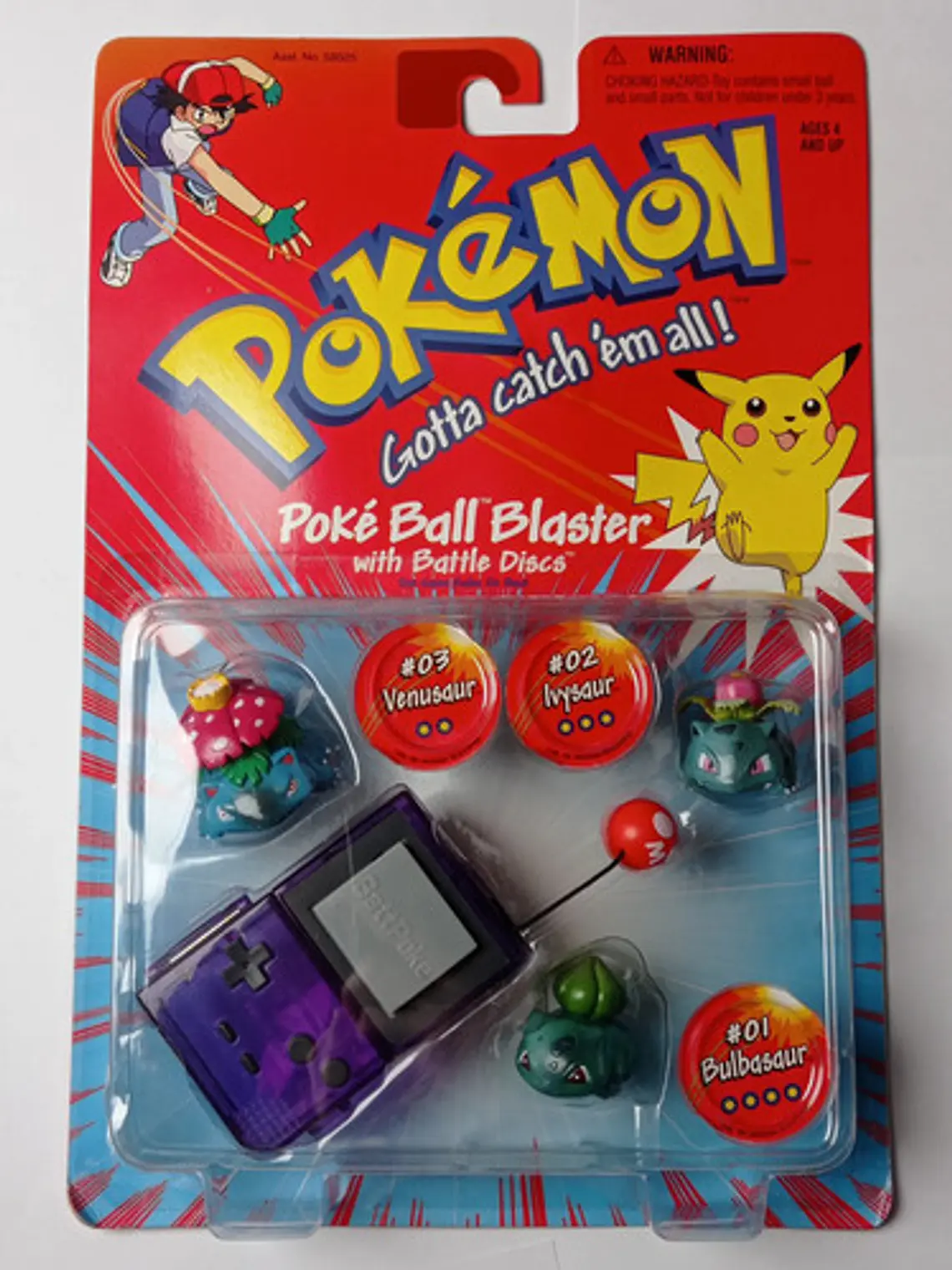 Bulbasaur + Ivysaur + Venusaur 1999 Hasbro Pokemon Nintendo 1
