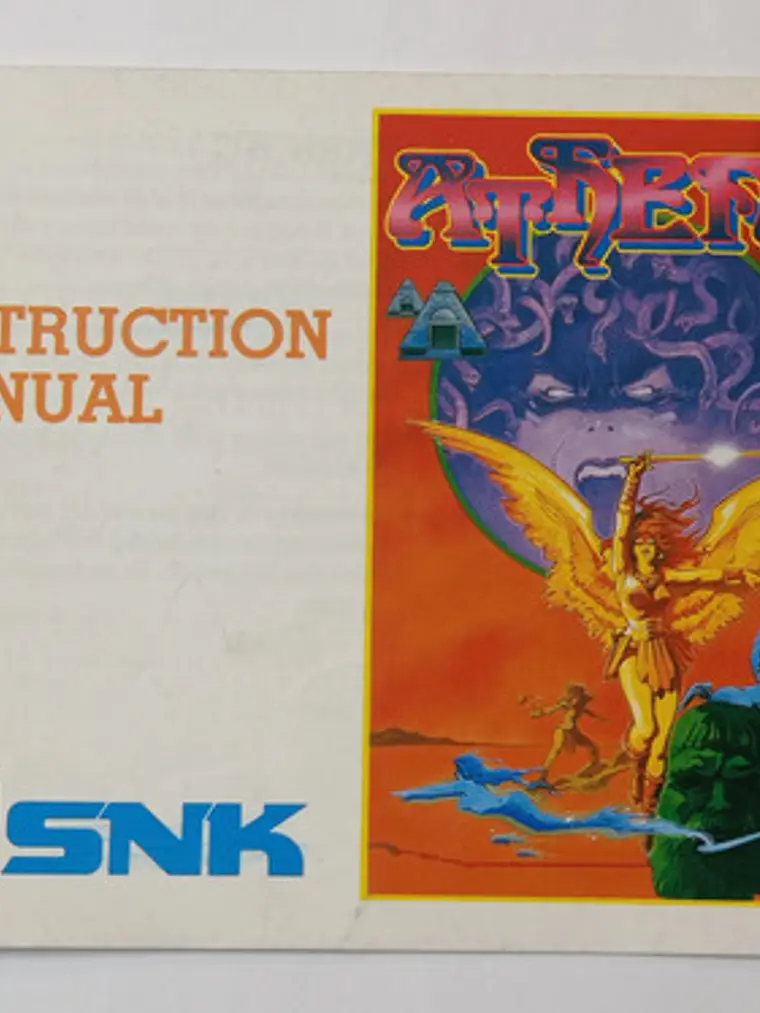 Manual De Athena 1987 Nes Snk Nintendo 1
