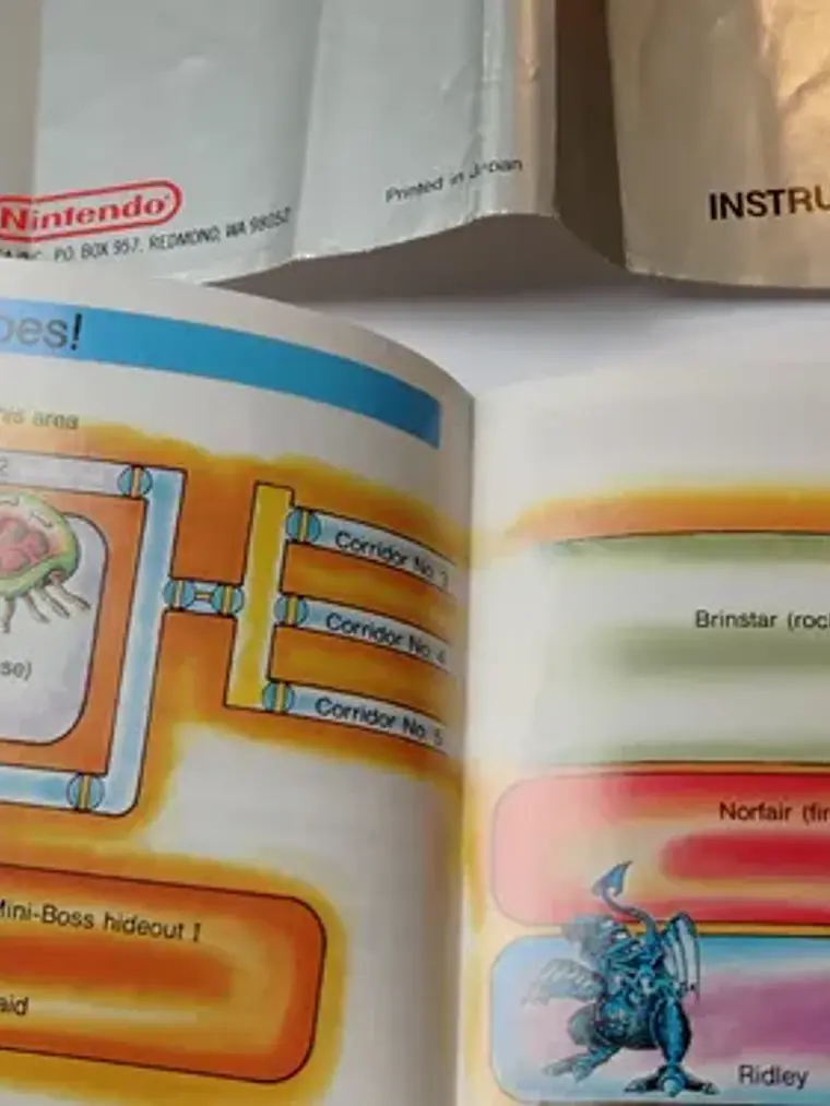 Manual De Metroid 1987 Nes Nintendo 4