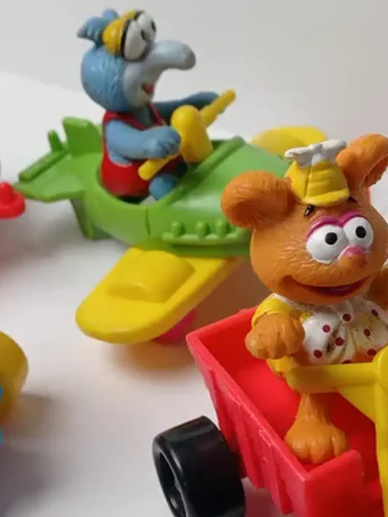 Set 4x Muppets 1990 Mcd Piggy Rene Gonzo Fozzie 4
