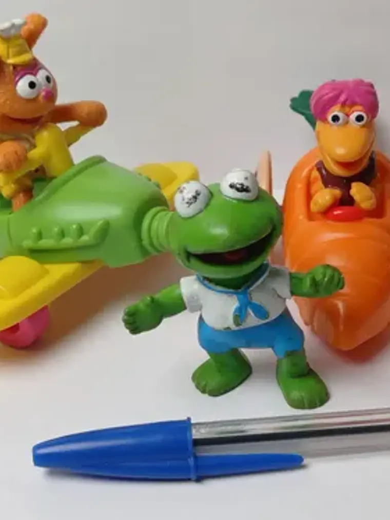 Set 4x Muppets 80s-90s Mcd Rene Gonzo Fozzie Gobo 3