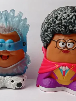Set 2x Mcnugget Buddies 2023 Mcd Kerwin Frost Don Bernice