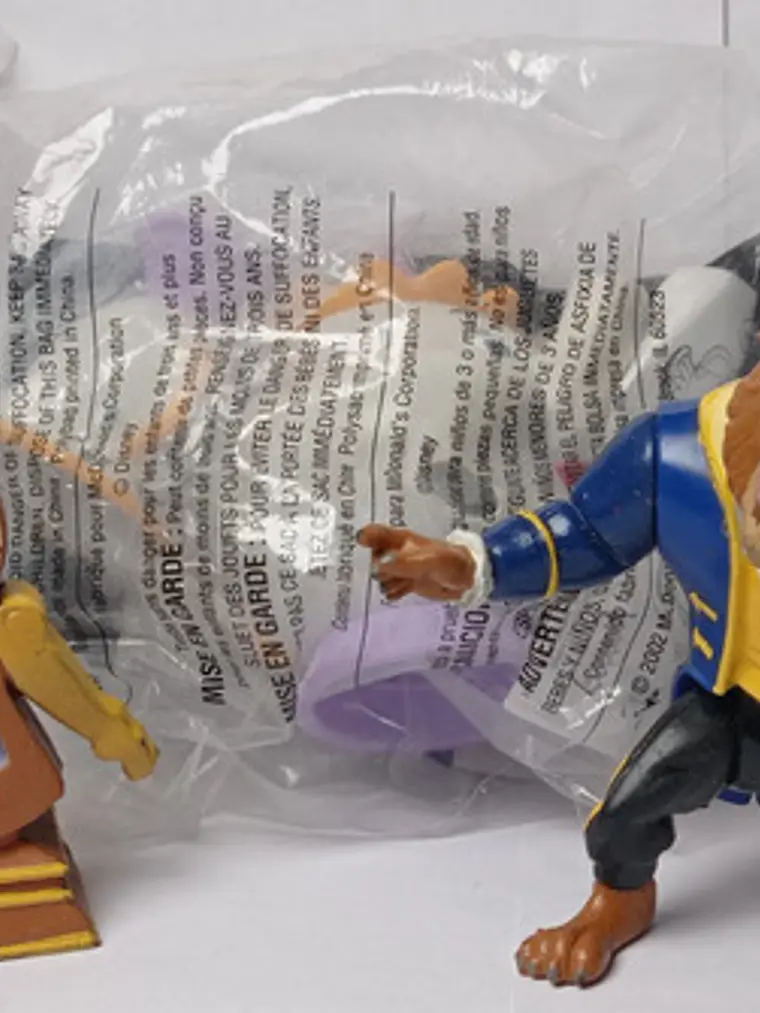 Set 3x La Bella Y La Bestia Bk Mcd Just Toys Disney 1