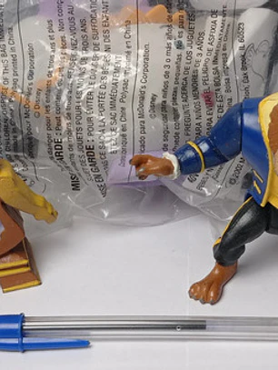 Set 3x La Bella Y La Bestia Bk Mcd Just Toys Disney