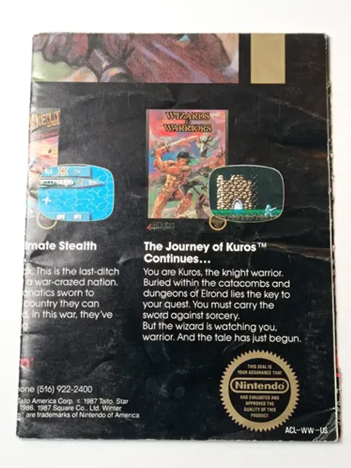 Póster Nintendo Wizards And Warriors 1987 Nes Rare Acclaim 3