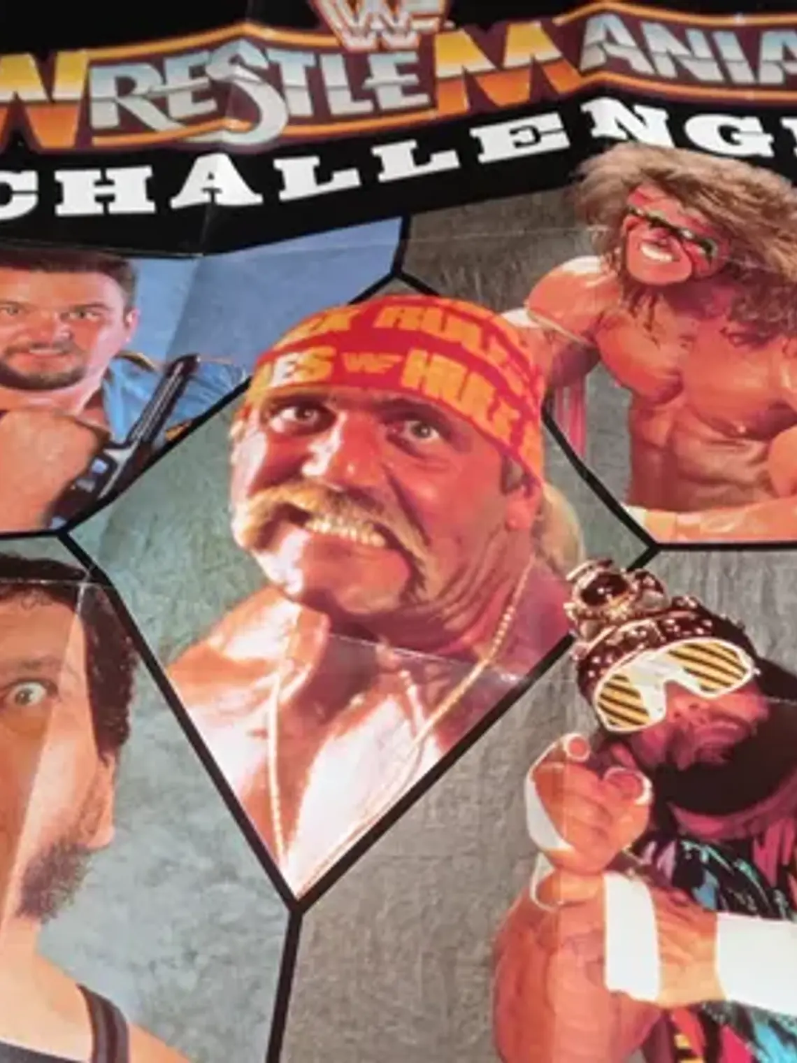Póster Nintendo WWF Wrestlemania Challenge 1990 Nes LJN 2
