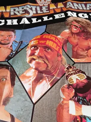 Póster Nintendo WWF Wrestlemania Challenge 1990 Nes LJN