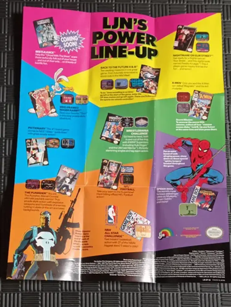 Póster Nintendo The Punisher 1991 Nes LJN 3