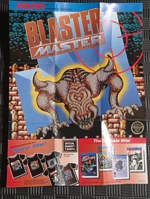 Póster Nintendo Blaster Master 1988 Nes Sunsoft