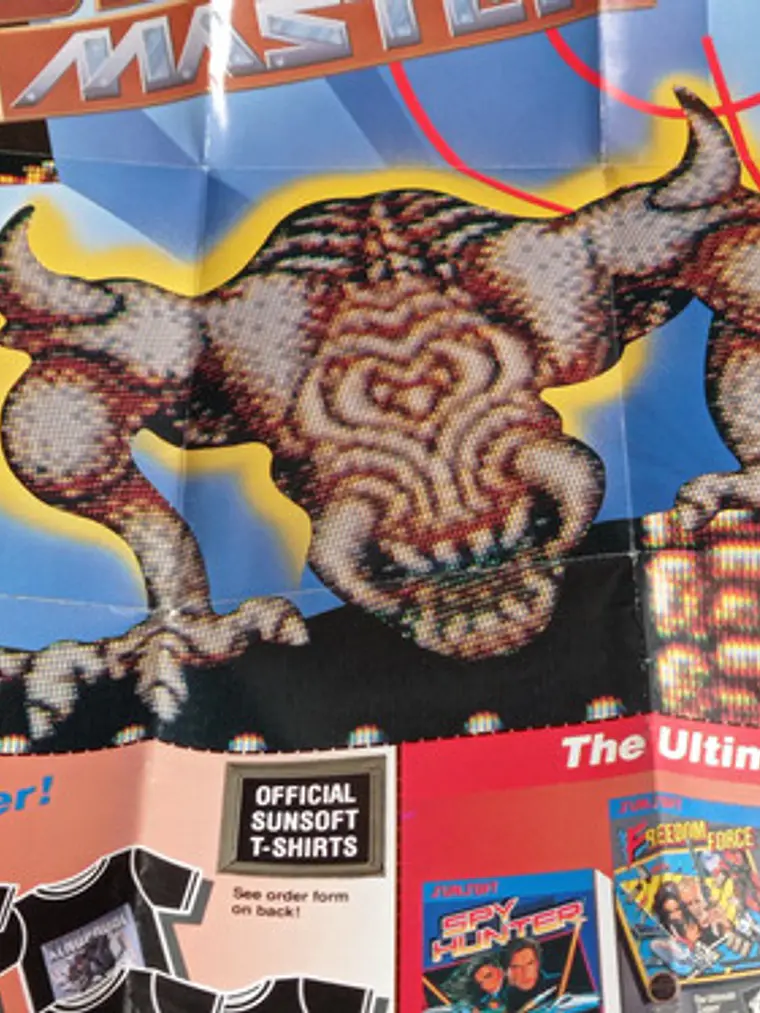 Póster Nintendo Blaster Master 1988 Nes Sunsoft 2