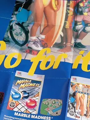 Póster Nintendo California Games 1987 Nes Epyx