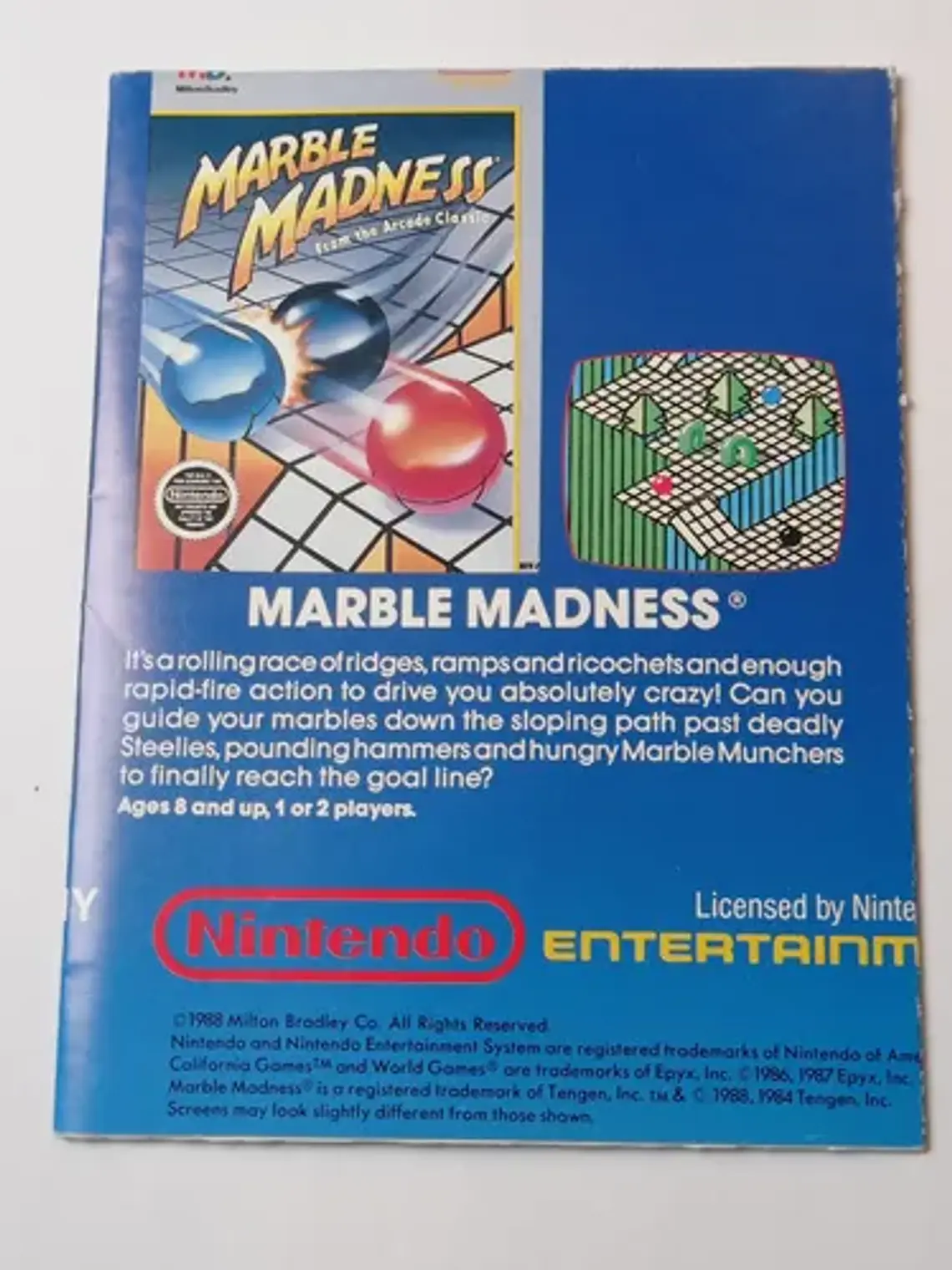 Póster Nintendo California Games 1987 Nes Epyx 3