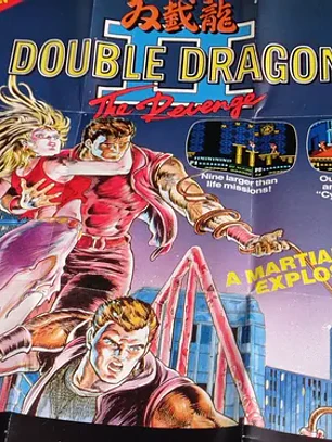 Póster Nintendo Double Dragon II 1989 Nes Acclaim