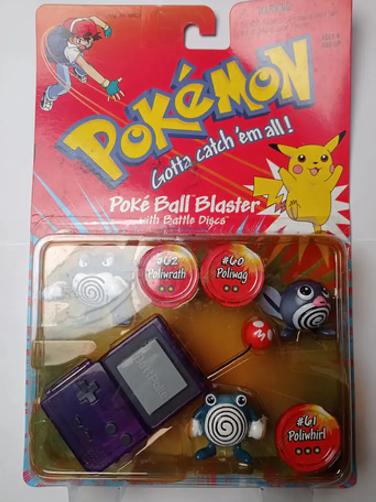 Poliwag + Poliwhirl + Poliwrath 1999 Hasbro Pokemon Nintendo 1