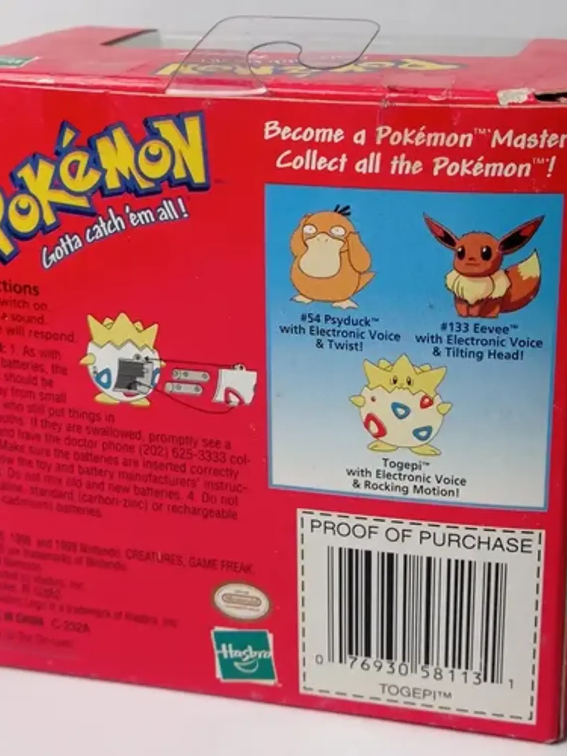 Togepi 1999 Nintendo Hasbro Pokemon Electronic 4