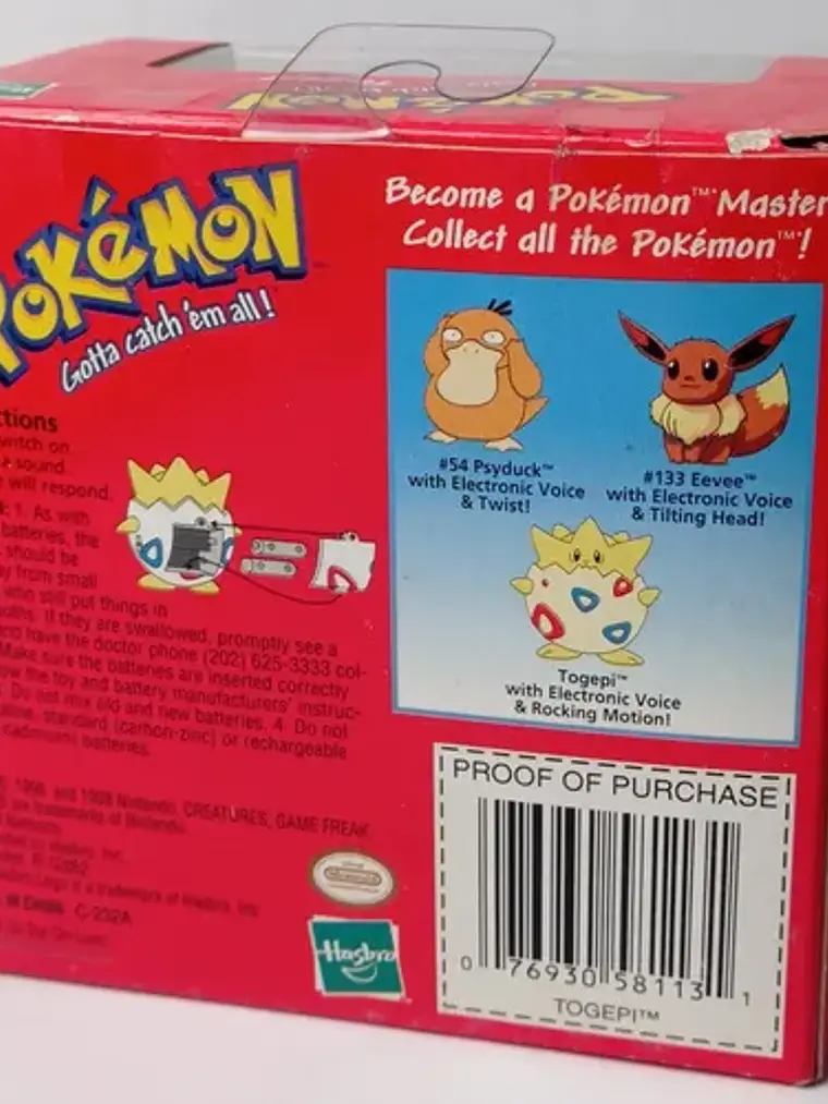 Togepi 1999 Nintendo Hasbro Pokemon Electronic 4