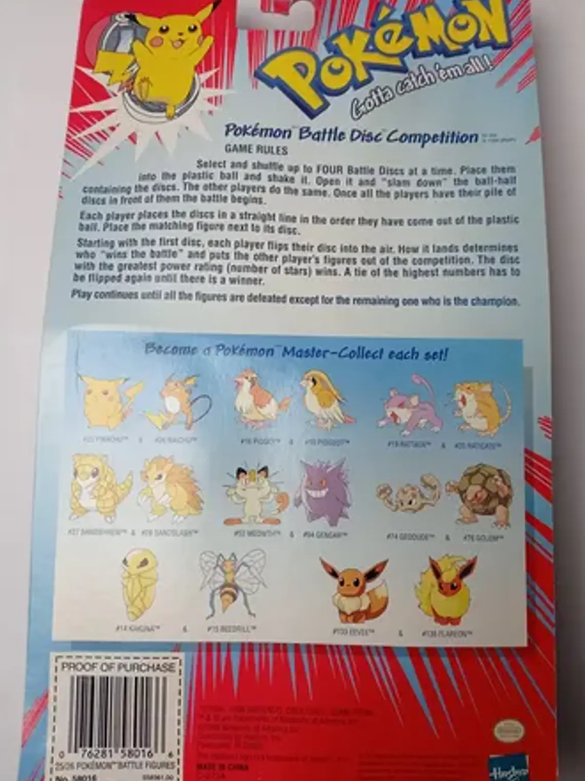 Pikachu + Raichu 1999 Hasbro Pokemon Nintendo 6
