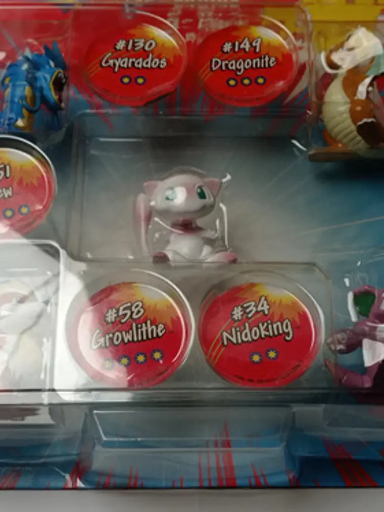 Growlithe + Nidoking + Mew + 1999 Hasbro Pokemon Nintendo 5