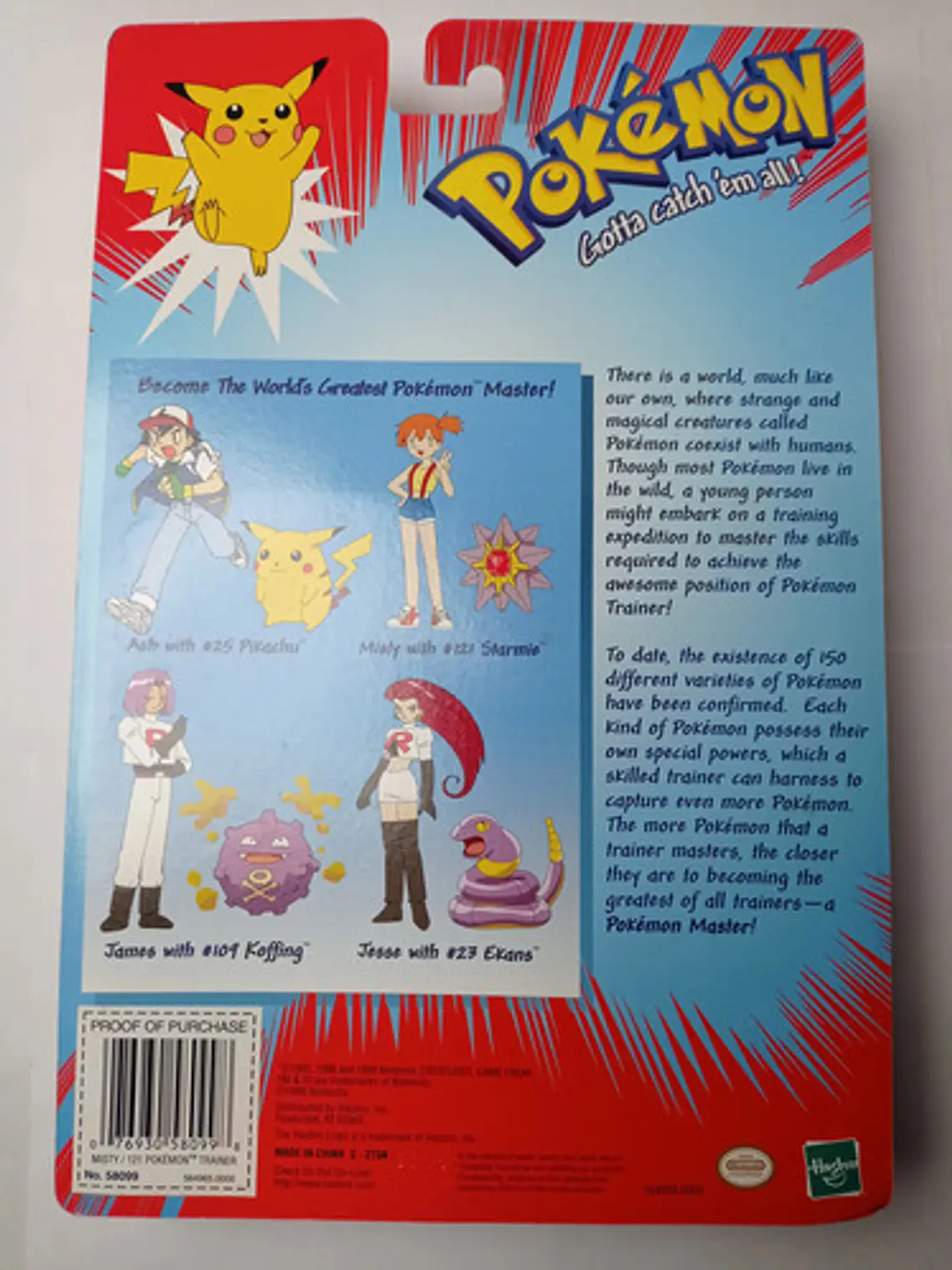 Misty Y Starmie 1999 Hasbro Pokemon Trainers Nintendo 6