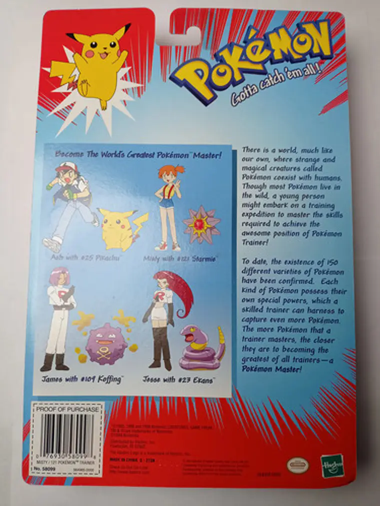 Misty Y Starmie 1999 Hasbro Pokemon Trainers Nintendo 6