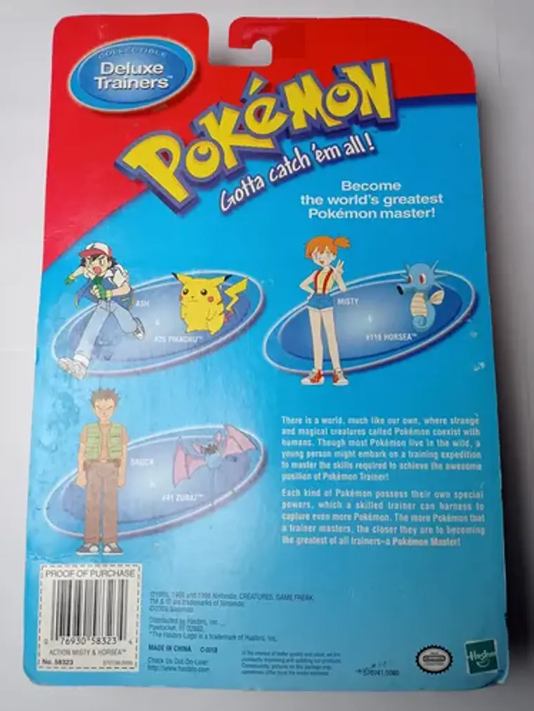 Misty Y Horsea 2000 Hasbro Pokemon Nintendo 6