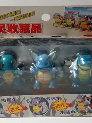 Squirtle Evolution 1998 Tomy Pokemon Wartortle Blastoise