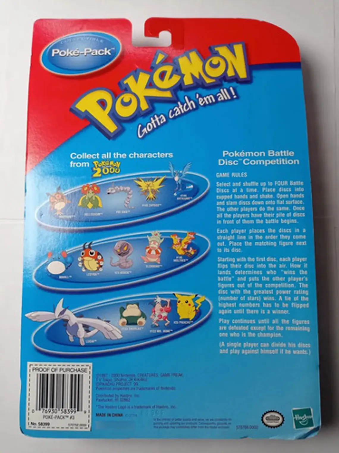 Onix + Bellossom + Hoothoot + 2000 Hasbro Pokemon Nintendo 6