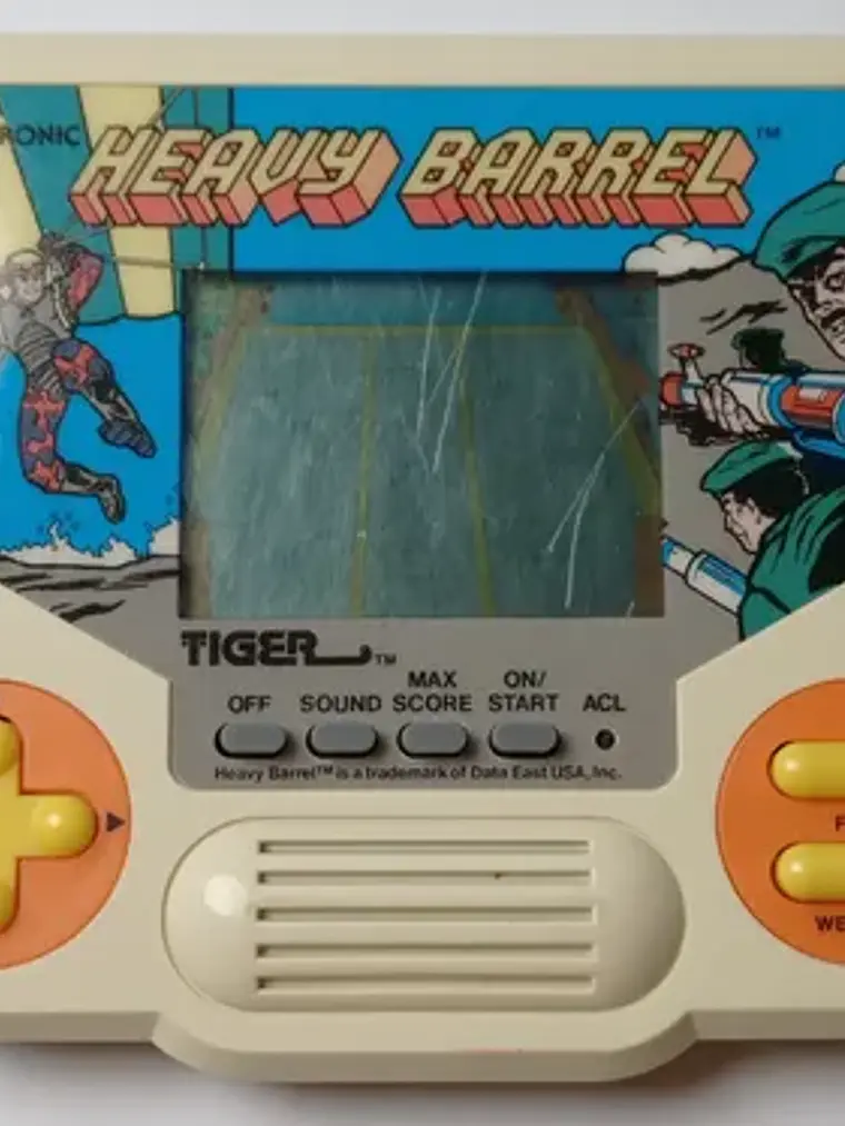 Videojuego Heavy Barrel (detalle) 1988 Tiger Electronics 1