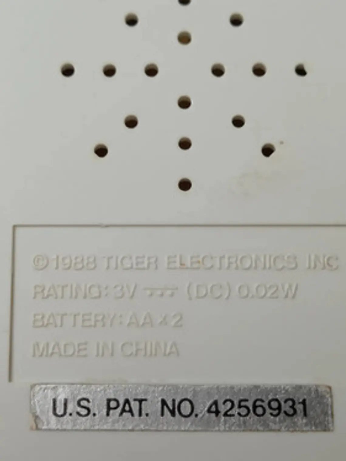 Videojuego Heavy Barrel (detalle) 1988 Tiger Electronics 3