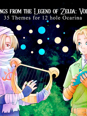 Cancionero Digital (Ingles) para Ocarina de 12 Agujeros Legend of Zelda
