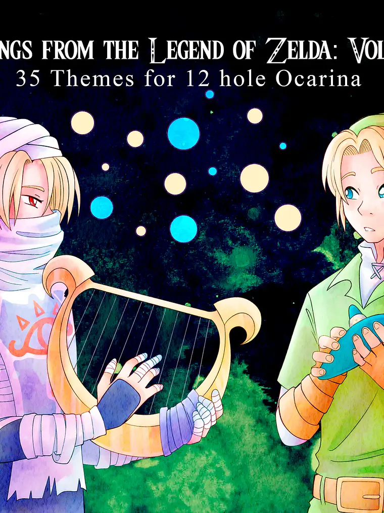 Cancionero Digital (Ingles) para Ocarina de 12 Agujeros Legend of Zelda 1