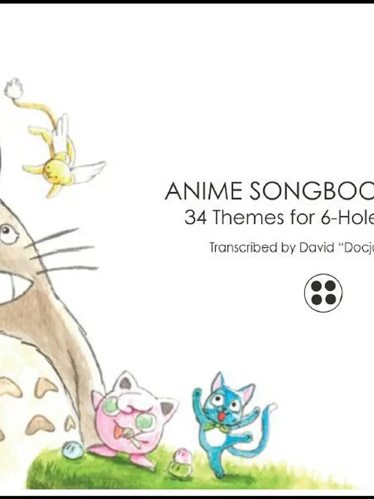Cancionero Digital (Ingles) para Ocarina de 6 Agujeros Anime Vol 1 1