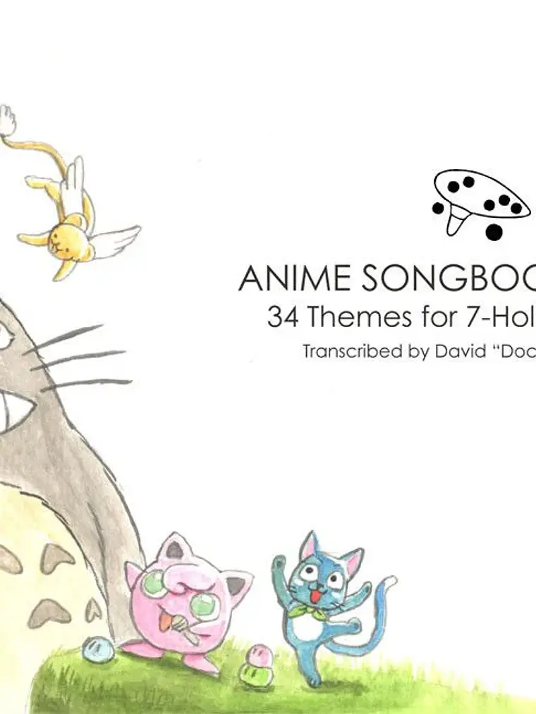 Cancionero Digital (Ingles) para Ocarina de 7 Agujeros Anime Vol 1 1