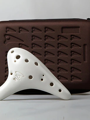 Ocarina 12 Agujeros | Model A Alto C Blanco