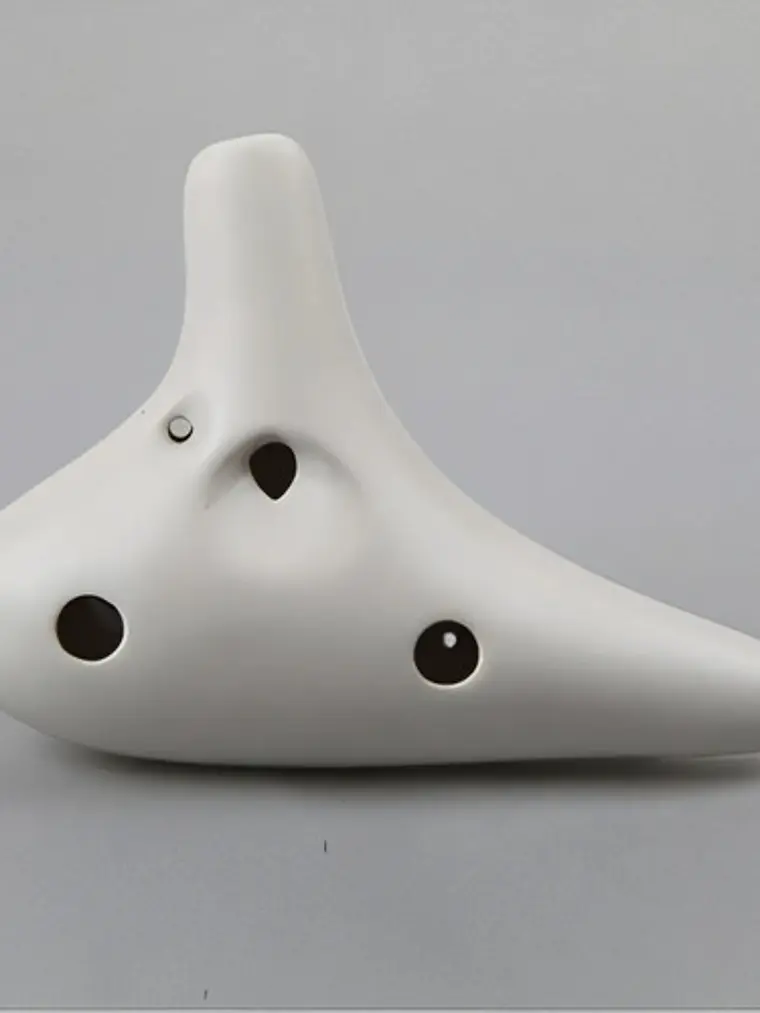 Ocarina 12 Agujeros | Model A Alto C Blanco 3