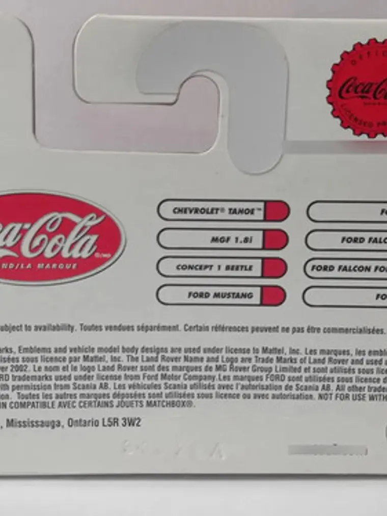 Concept 1 Beetle Convertible Coca Cola 2001 Matchbox Mattel Plateado 3