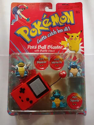 Squirtle + Wartortle  Blastoise 1999 Hasbro Pokemon Nintendo
