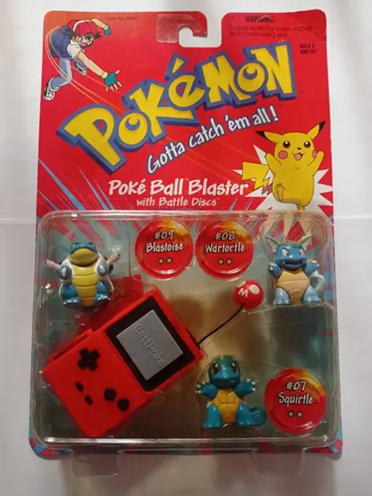 Squirtle + Wartortle  Blastoise 1999 Hasbro Pokemon Nintendo 1
