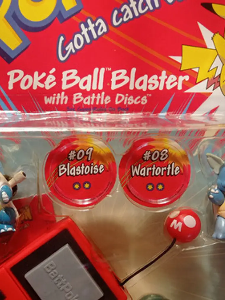 Squirtle + Wartortle  Blastoise 1999 Hasbro Pokemon Nintendo 3
