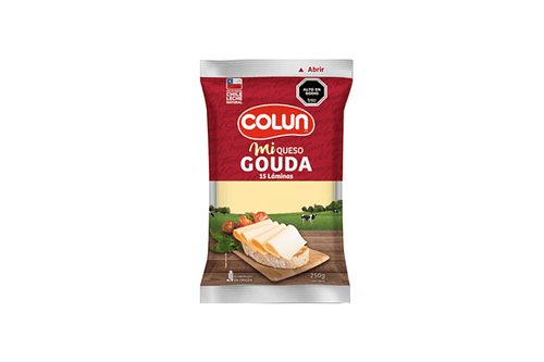 Queso laminado gouda 250gm