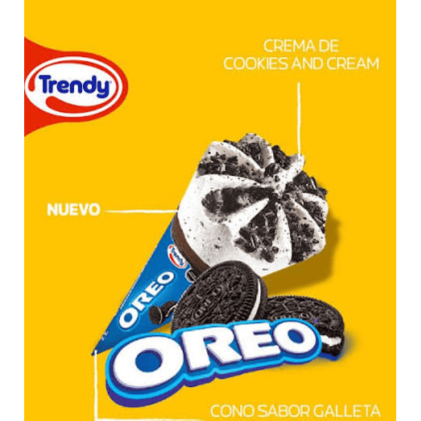 Cono oreo trendy x16