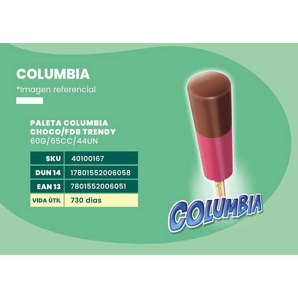 Paleta columbia trendy x44