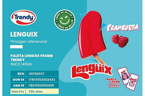 Lenguix Frambuesa Trendy x49