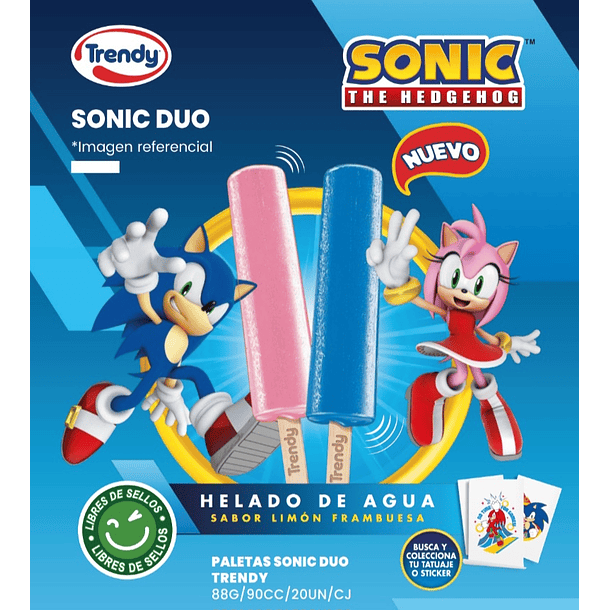 Paleta Sonic Duo Trendy x20
