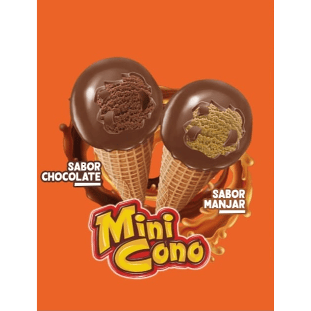 Mini cono chocolate trendy x32