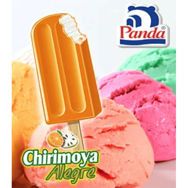 Paleta chirimoya crema panda