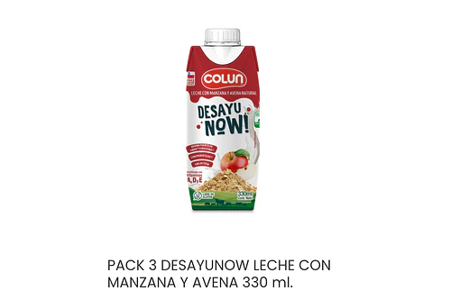 Desayunow manzana avena 330 ml
